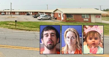 'That might have been a little hard': Dad gave 3-year-old 'black eyes' and 'zip-tied' her for 'misbehaving' until she died at motel he was staying at with woman, cops say