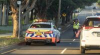 New South Wales,  Australia, April 24, 2024-Police take Breath Tests for alcohol and other drugs for drivers during the long weekend