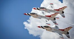 Thunderbirds pilot ejects safely as F-16C crashes during California training mission over controlled airspace