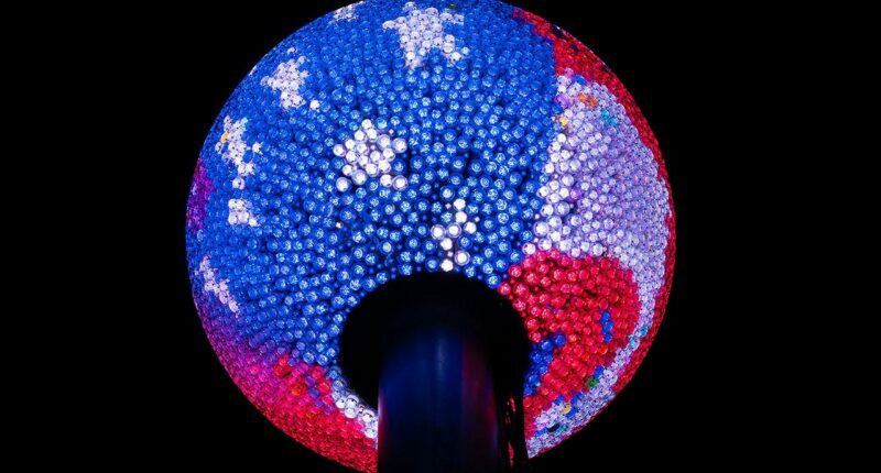 Times Square ball goes red, white and blue for America's 250th birthday