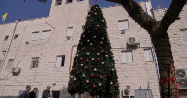 Trio of Palestinians arrested for allegedly torching Christmas tree at Catholic church in West Bank