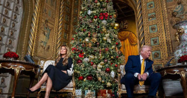 Trump warns against infiltration by a 'bad Santa,' defends coal in jovial Christmas calls with kids