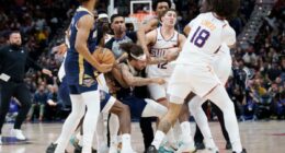 Two players ejected after punches thrown during Pelicans-Suns game in wild scene