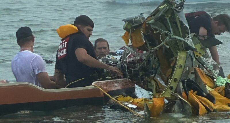 Two-year-old among five killed in horror plane crash with one still missing after aircraft plunged into ocean