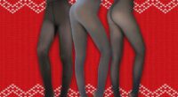UISLII Fleece Lined Tights review: 44% off warm sheer-look tights