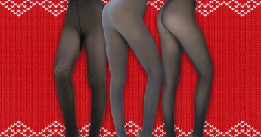 UISLII Fleece Lined Tights review: 44% off warm sheer-look tights