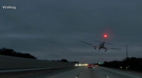 Video captures plane landing on Florida highway, crashing into car
