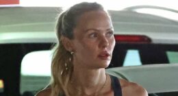 WAG seen lugging moving boxes after marriage breakdown