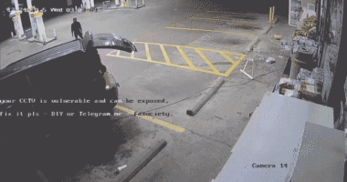 Robbers attempt to steal an ATM at gas station by pulling it through the window