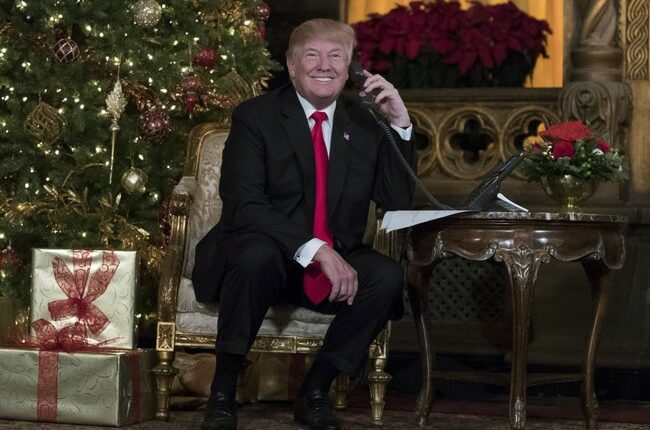 Watch: Trump's Humorous Moments Talking to Kids on Santa Hotline