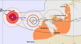 Severe tropical Cyclone Haley is making its way towards the northwest of Western Australia's Kimberley coast.