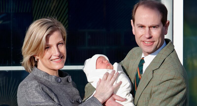 When Prince Edward and Sophie's newborn son James, now 18, was rushed to hospital with mystery illness that left his parents 'very concerned'