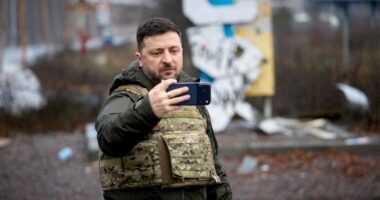 Zelenskyy visits frontline Ukrainian city weeks after Russia claimed it took control