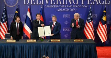 US will provide $45 million in aid to Thailand and Cambodia in a bid to ensure regional stability