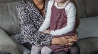 Six-year-old Amelia-Rose, who suffers from sever asthma, with her mother Sophie