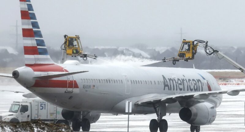 American Airlines staff slammed for 15-HOUR delay during snow storm