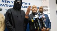 As NYPD hunts suspect in Bronx Uber driver killing, cabbies’ eyewitness presser comes under fire