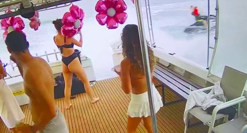 Aussies blast 'idiot' jet-skiers after being drenched by massive wave