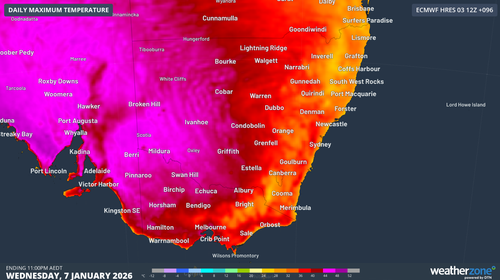 Aussies to sizzle under three-day heatwave 'practically everywhere'
