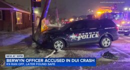 Berwyn police officer accused in DUI crash at Des Plaines Avenue and Country Club Lane, North Riverside police officials say