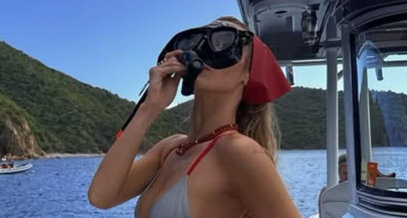 Bikini-clad Bella Hadid goes snorkeling during tropical getaway