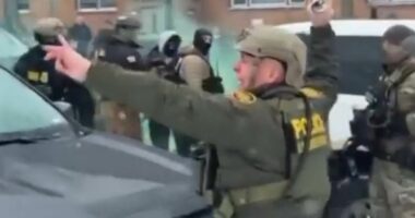Border Protection chief hurls gas canister at anti-ICE protesters