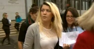 Breathtaking next move of evil blonde on ice who mowed down cyclist