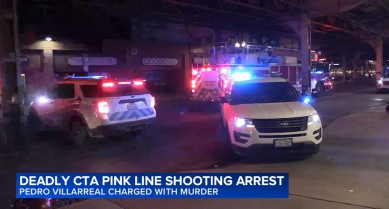CTA Pink Line shooting: Pedro Villarreal charged with murder of Raymond S. Harrison Jr. in Loop, Chicago on train: police