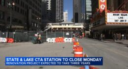 CTA State and Lake station closing for 3 years starting Monday; commuters brace for downtown Chicago traffic issues