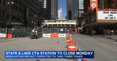 CTA State and Lake station closing for 3 years starting Monday; commuters brace for downtown Chicago traffic issues