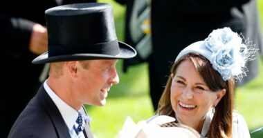 Carole steps into Diana's shoes: How William has 'adopted' the Middleton matriarch - as body language expert reveals how their first joint appearance after Kate's cancer diagnosis proved their 'mother-son' relationship