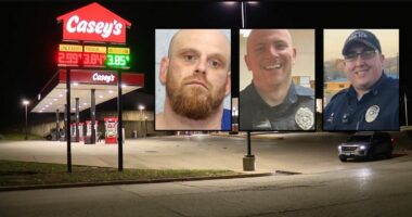 Casey's employees sprang into action after gunman came in looking 'ready for battle' and shot 2 cops