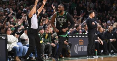 Celtics' Jaylen Brown launches foul-mouthed rant at refs after loss to Spurs: 'I'll take the f***ing fine'