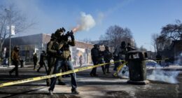 Chaos erupts in Minneapolis as agents fire tear gas at protesters
