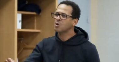 Chelsea fans catch a glimpse of what they could expect from their next manager as Liam Rosenior's awkward team talk emerges... but some aren't impressed: 'I just can't stop laughing'