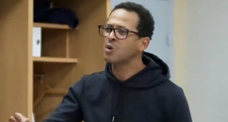 Chelsea fans catch a glimpse of what they could expect from their next manager as Liam Rosenior's awkward team talk emerges... but some aren't impressed: 'I just can't stop laughing'