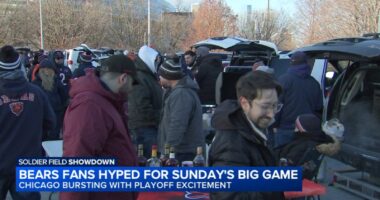 Chicago Bears game Sunday: Fans rallying behind Bears with bagels, beer ahead of playoff game against Los Angeles Rams