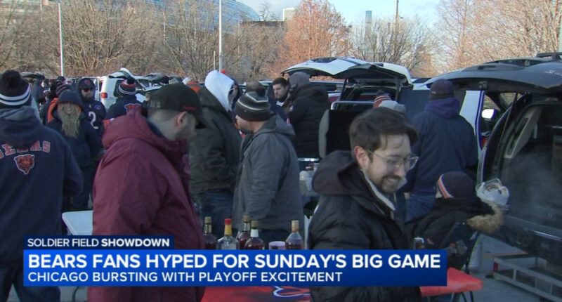 Chicago Bears game Sunday: Fans rallying behind Bears with bagels, beer ahead of playoff game against Los Angeles Rams