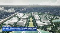 Chicago Bears stadium news: Bears continue talks with Illinois lawmakers on stadium plans in Arlington Heights, Chicago