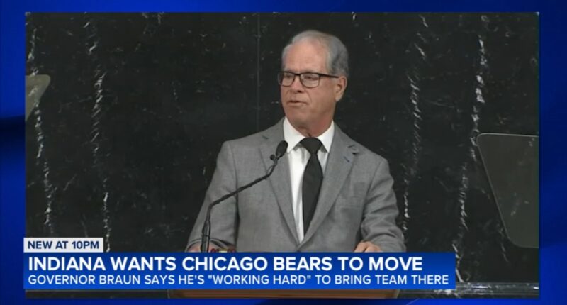 Chicago Bears stadium news: Indiana Governor Mike Braun says he's working hard to bring Chicago Bears to Northwest Indiana