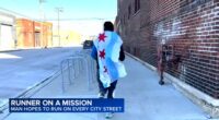 Chicago running: Roosevelt University grad student Joabe Barbosa continues mission to run every single street in city amid cold