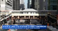 Chicago traffic: Downtown CTA State and Lake station closing for 3 years starting Monday; commuters brace for issues