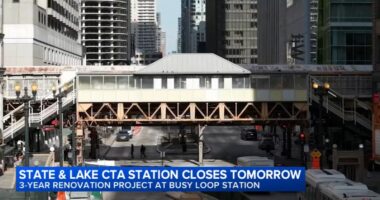 Chicago traffic: Downtown CTA State and Lake station closing for 3 years starting Monday; commuters brace for issues