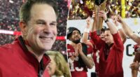 Curt Cignetti only has one thing on his mind to celebrate Indiana's national title -- a beer