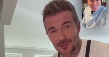 David Beckham cooks for Gordon Ramsay as pals launch food collab