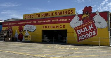 Rebekah Becsi owns Pakenham Bulk Foods, a discount bulk grocery store.