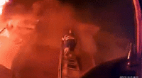 Dramatic Michigan apartment fire rescue seen on helmet cam