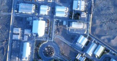 Dramatic satellite images show activity at Iranian nuclear sites bombed by the US despite Trump warning he is prepared to strike again