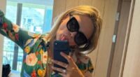 Emily Atack's dramatic transformation continues as she shows off her tummy in a cropped shirt and shorts