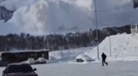 Enormous avalanche engulfs ski resort at Europe's tallest mountain